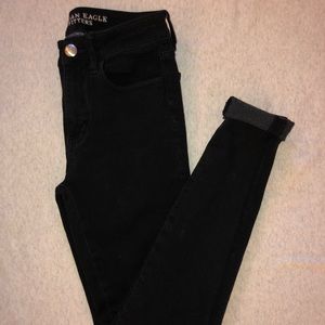 American Eagle Black High-Rise Jeggings
